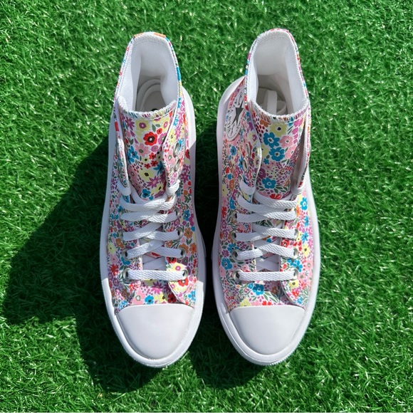 Converse Chuck Taylor All Star Move Hi Mini Flowers - Picture 8 of 14